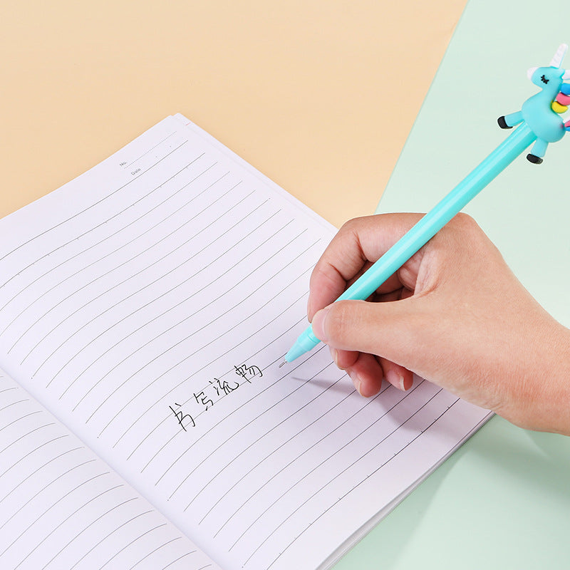 Wholesale Plastic Rainbow Unicorn Gel Pen